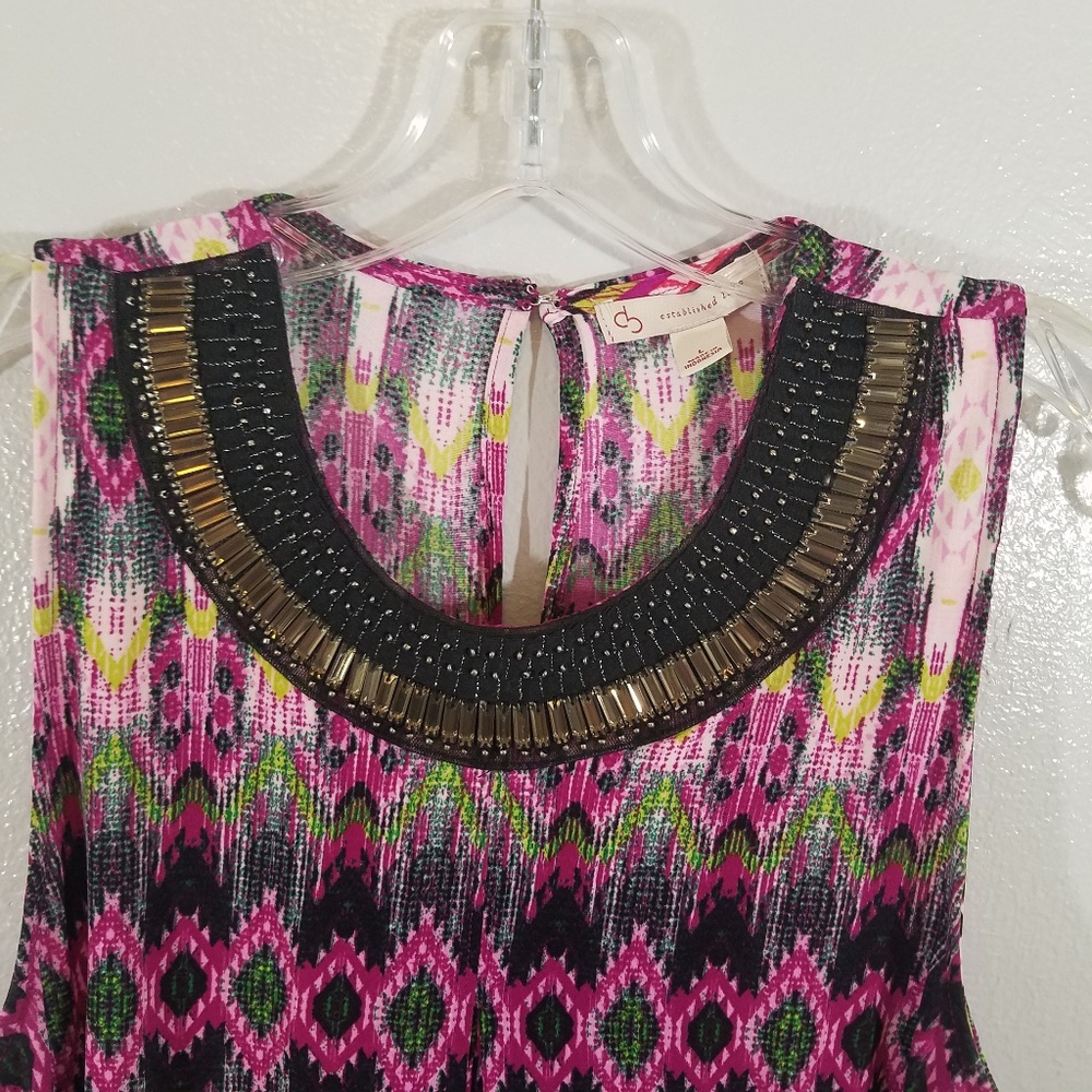 Dressbarn A-line embelished dress size lg
